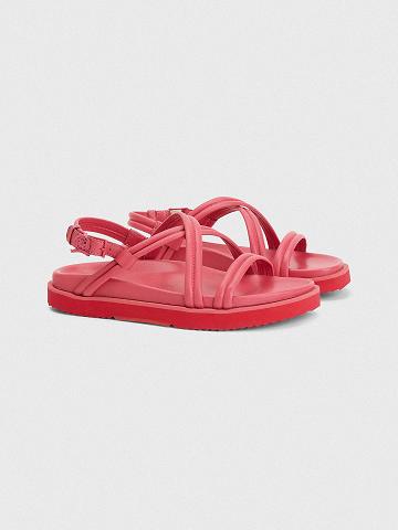 Női Tommy Hilfiger Color Pop Travel Slide Rózsaszín | HU 614VRW